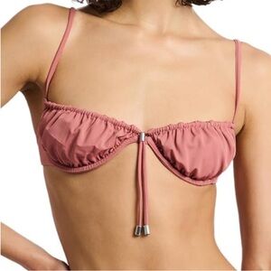 Onia Clay Rose Bikini Swim Top